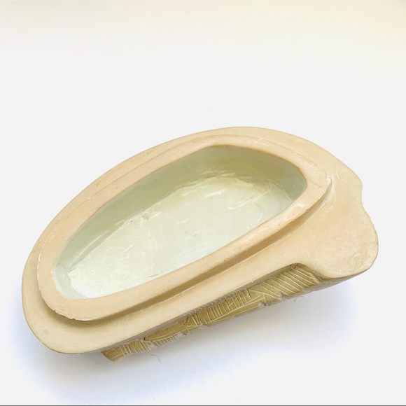 Vintage elephant hand carved soapbox from Kenya - Picture 7 of 8